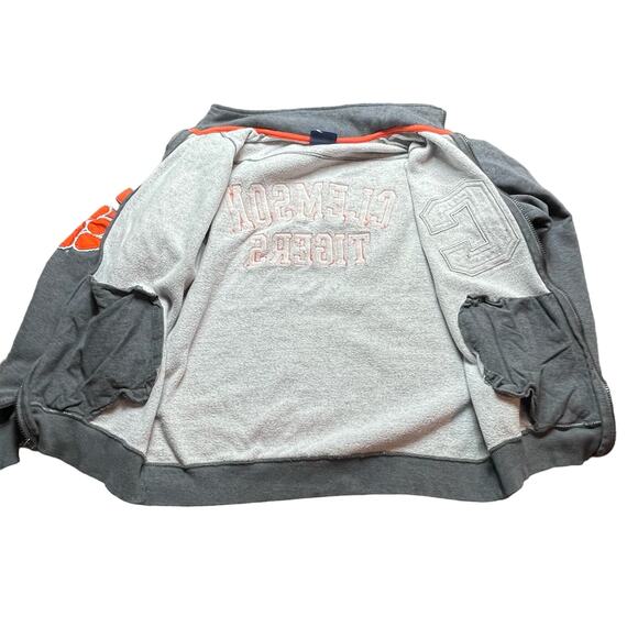 Clemson Tigers Champion Heritage Varsity Letter Jacket Full Zip Size S **Read** - Picture 4 of 9